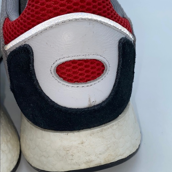 Adidas Tresc Run Grey Scarlet Men's Athletic Shoes Size 13 - Picture 12 of 13